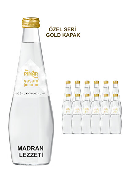 Pınar PINAR MADRAN Cam Şişe Su 330 ML x 12