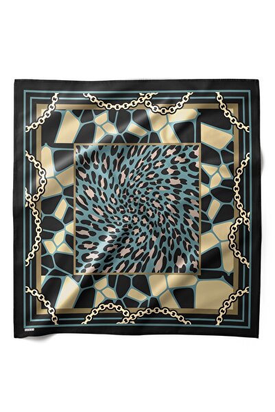 HAWWA وشاح باندانا بنمط دائرة الفهد