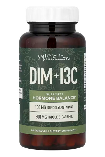 SMNutrition Herbal DIM & Indole 3 Carbinol for Hormone Balance for Women & Me...