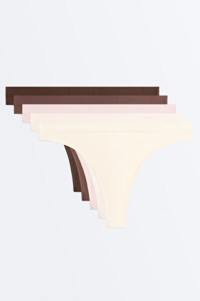 Oysho 5'li seamless yumuşak dokunuşlu tanga külot