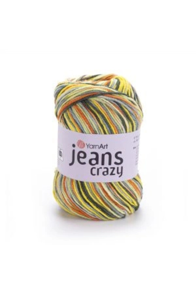 Yarnart جينز كريزي رخامي محبوك يدويًا بخيط رخامي-7201