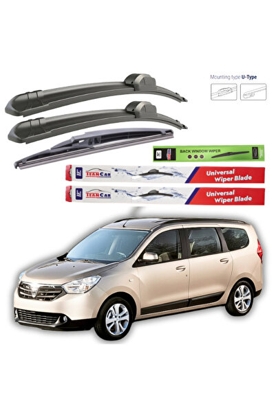 TEAMCAR Υαλοκαθαριστήρες Dacia Lodgy ESTATE, KOMBI 2012-2015 Complete Set
