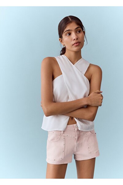 Mango Teen Zımbalı cepli şort