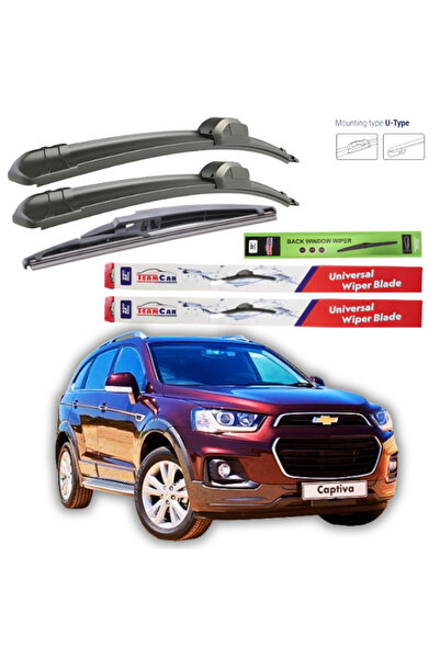 TEAMCAR Υαλοκαθαριστήρες Chevrolet Captiva (C140) 2013-2018 Πλήρες σετ