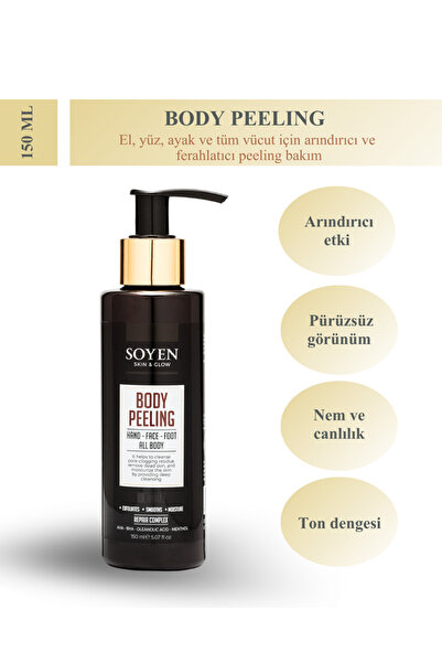 SOYEN Vücut Peeling Kremi – AHA Etkili Peeling ile Arındırıcı ve Yenileyici B...