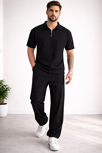 Boi Tepláková souprava Chicago - Grey Printed Suit Jogger Mikina s gumou na n...