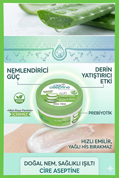 Cire Aseptine Aloe Vera Krem ile Cildinizi Canlandrn!