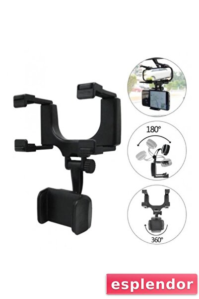 esplendor حامل هاتف عالمي يمكن تركيبه على مرآة الرؤية الخلفية