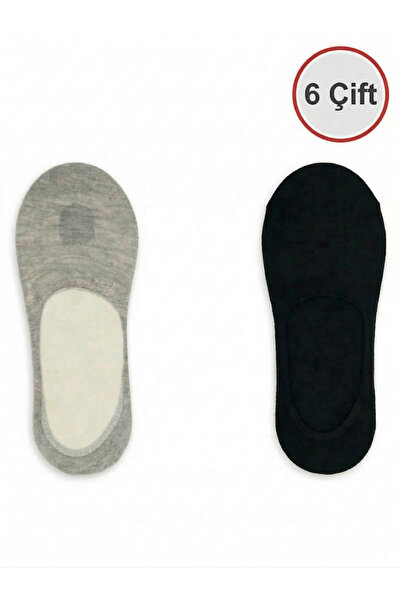 CLEWEAR Women's Cotton Ballet Flats Socks Stitch-Free Invisible Anti-Slip Hee...