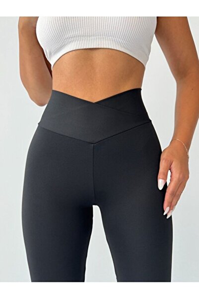 FORMO Women's Extra High Cross Belt Waist Scuba Fabric Stretchy Sports Casual...