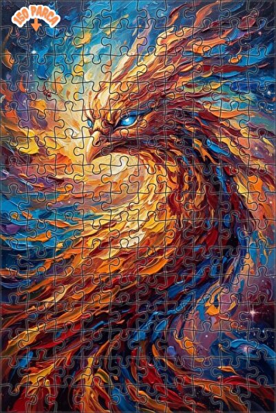 Esranın Dünyası Flame Emerald-Eyed Phoenix Double-Layer Framed Wooden Puzzle ...