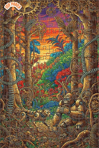 Esranın Dünyası Mechanical Wild Life of the Steam Forest Double-Layer Framed ...