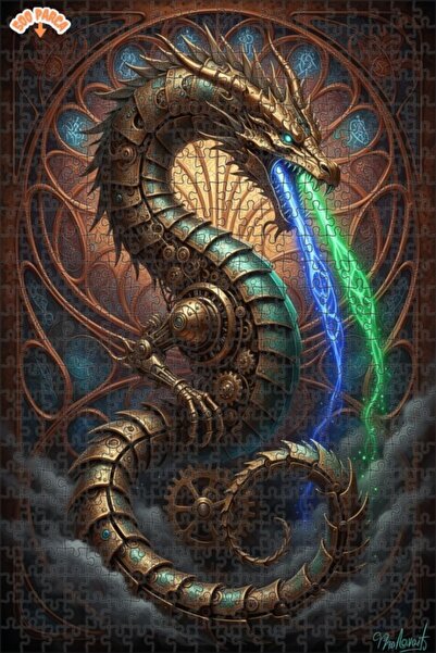 Esranın Dünyası لغز خشبي بإطار مزدوج الطبقات بمظهر لوحة زيتية ميكانيكية للتني...