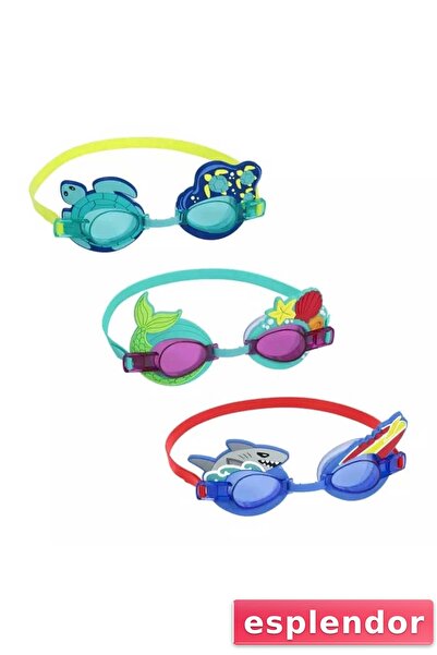 esplendor نظارات سباحة قابلة للتعديل للأطفال مع حماية من الأشعة فوق البنفسجية