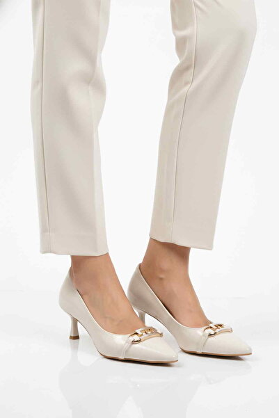 Aspor White Women's Heeled Shoes
