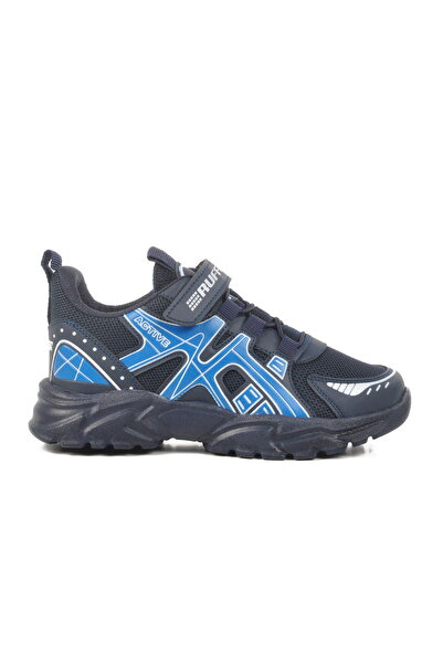 Aspor Navy Blue Velcro Boys' Sports Shoes