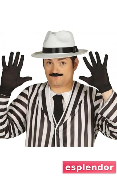 esplendor قفازات قصيرة للرقص باللون الأسود