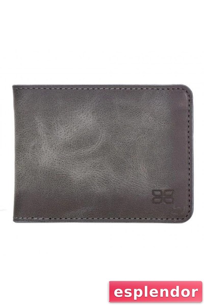 esplendor محفظة رجالية من الجلد من بيير TN18EF باللون الرمادي