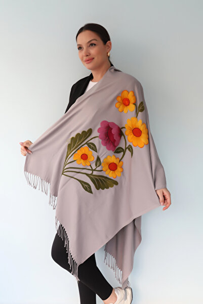 Elit Scarf شال الكتف الكشميري المطرز بالشعر