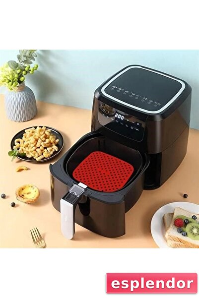 esplendor Colorful Heat Resistant Washable Silicone Oven and Airfryer Square ...