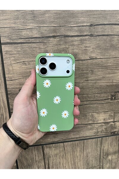 YZGOLDEN iPhone 17 Pro Compatible Velvet Daisy Printed Phone Case