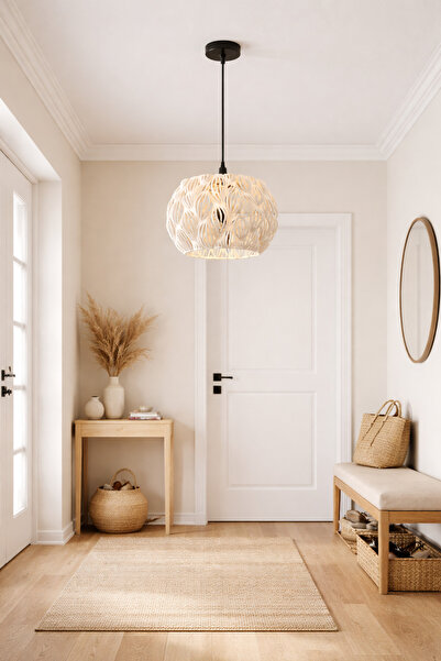 zeniz objects Modern Yaprak Desenli Sarkıt Avize – Minimalist Dekoratif Tavan...