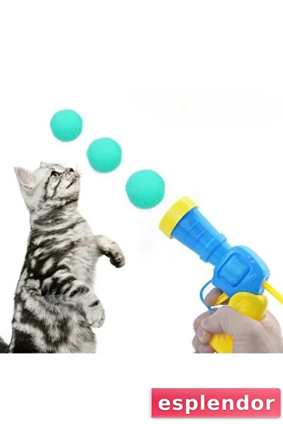 esplendor Plush Ball Throwing Interactive Cat Toy