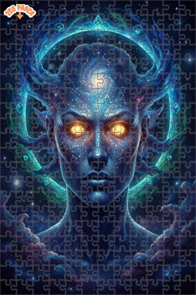 Esranın Dünyası لغز خشبي مكون من مزدوج الطبقات قطعة بتصميم لوحة زيتية لروح كو...