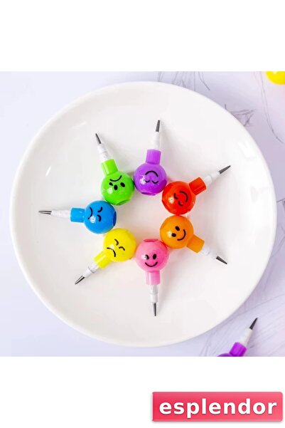 esplendor مجموعة أقلام البيض من إيموجي مكونة من 4 قطع