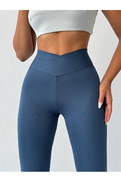 FORMO Women's Extra High Cross Belt Waist Scuba Fabric Stretchy Sports Casual...