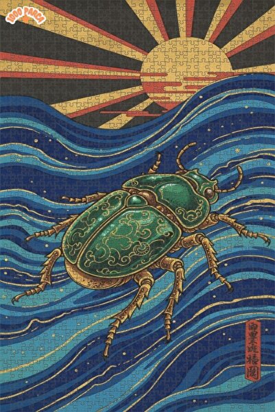 Esranın Dünyası Insect Art Double-Layer Framed Wooden Puzzle 1000 Pieces 70X50