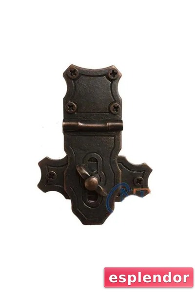esplendor Antique Look Chest Lid Strap with Oxide Coating