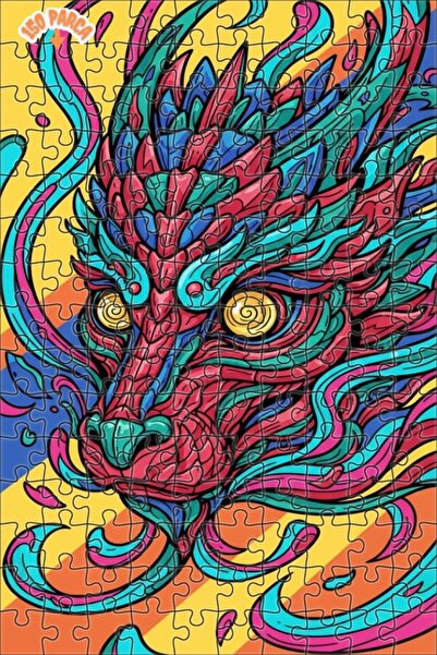 Esranın Dünyası Dragon Art Double Layer Framed Wooden Puzzle 150 Pieces 20X30
