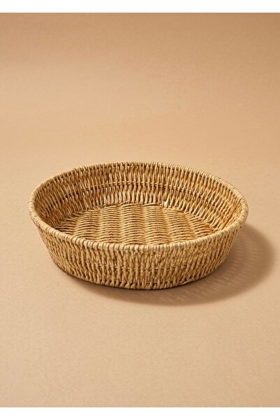 MİS KİTCHEN Round Wicker Rattan Bread Basket – Decorative Presentation Basket...