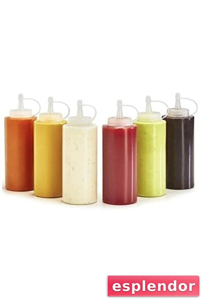 esplendor Transparent Lid Leak-Proof Oil and Sauce Bottle Plastic Oil Dispens...