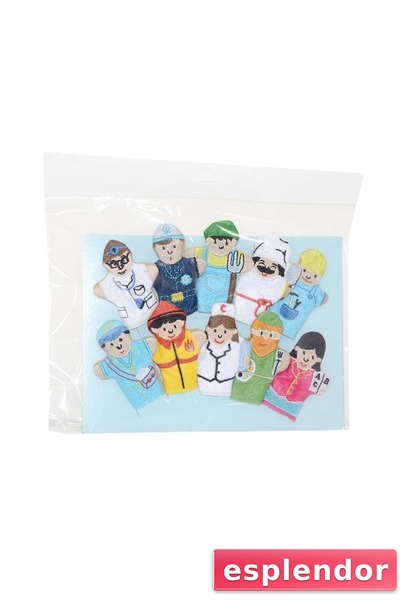 esplendor AND-5197 Professions Finger Puppet 10 Pieces - Anatolian Toy