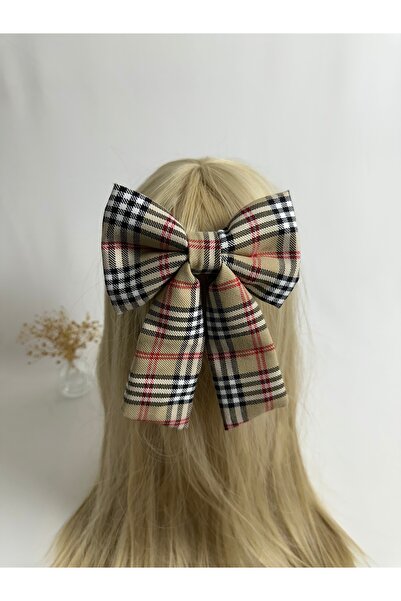 MegssStore مشبك تلقائي على شكل فيونكة منقوشة