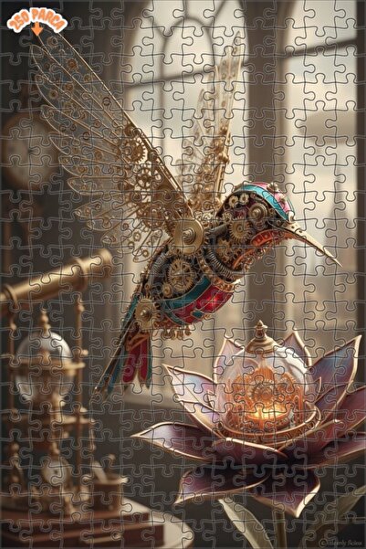 Esranın Dünyası Steamy Hummingbird Art Puzzle 250 Pieces 30X30