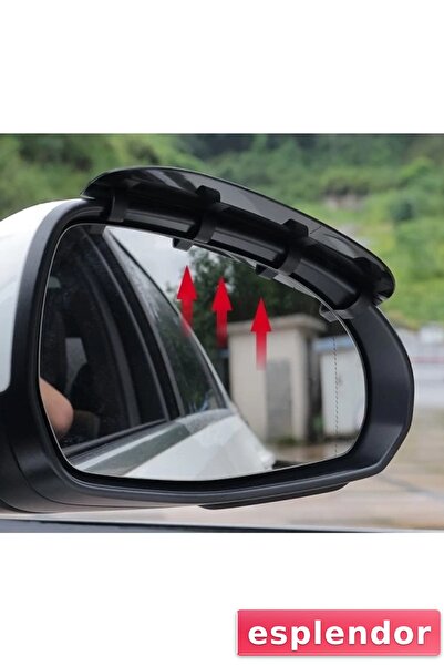 esplendor Car Mirror Rain Protector Trench Carbon Patterned