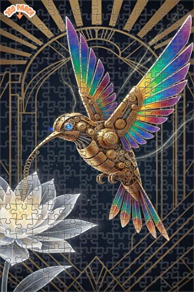 Esranın Dünyası Mechanical Hummingbird and Luminous Lotus Flower Oiled Double...