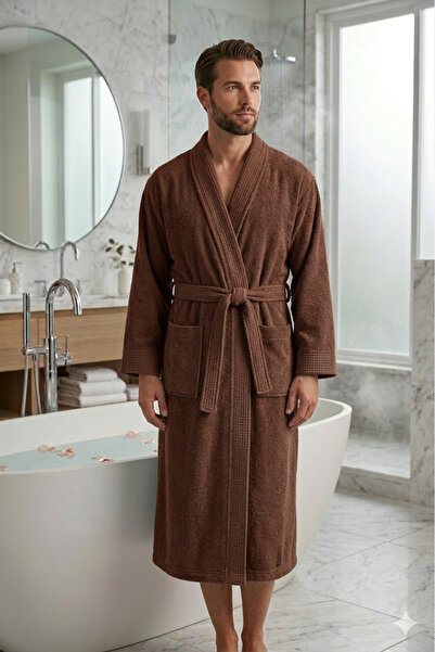 INTER Z Halat de baie kimono din seria Tokyo cu guler tip waffle