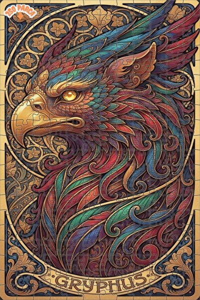 Esranın Dünyası Gryphus Art Printed Double-Layer Framed Wooden Puzzle 250 Pie...