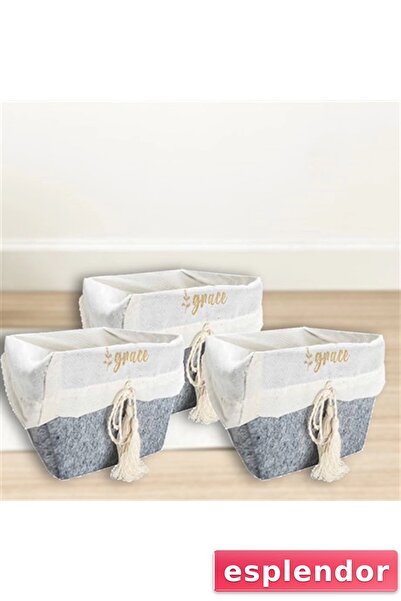 esplendor صندوق منظم تخزين متعدد الأغراض، سلة لباد مربعة (صغيرة) - 03433