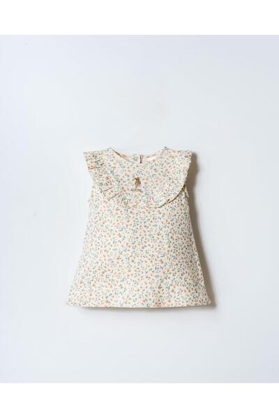 U.S. Polo Assn. Baby Girl Floral Camisole Dress-Ruffled Summer Baby Dress