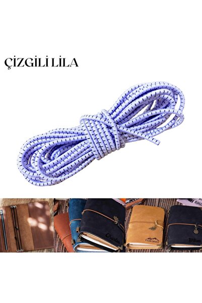 ipekbazaar 3 mm Round Rubber Cord 2 Mt, Notebook Agenda Cover Fixing, Hobby, ...