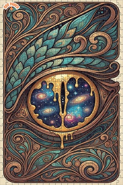 Esranın Dünyası Eye Galaxy in the Image Patterned Oil Painting Double-Layer F...