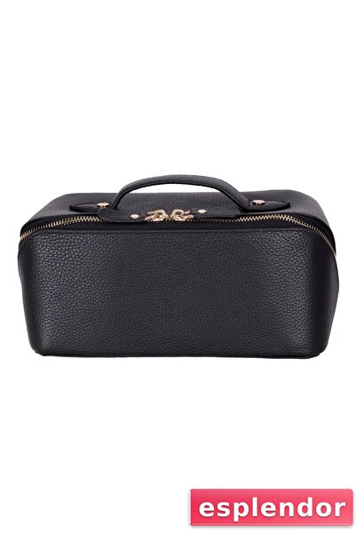 esplendor حقيبة مكياج للعناية بمستحضرات التجميل للسفر من إيلا، باللون الأسود