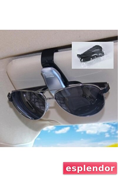 esplendor مشبك حامل النظارات للسيارة مع حقيبة OPP