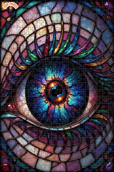 Esranın Dünyası The Dance of Dazzling Colors Stained Glass Art Wooden Puzzle ...