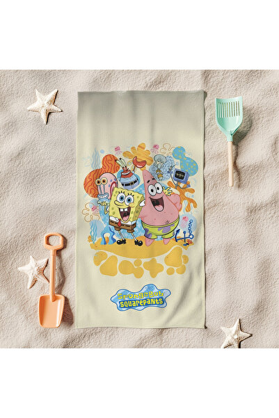 Şen Dekorasyon Prosop de plajă SpongeBob